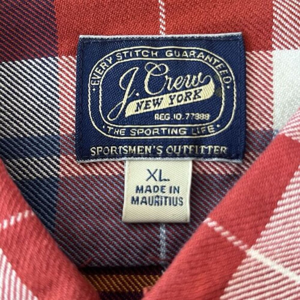 J Crew Sportsmens Outfitters Midweight Plaid Flannel Shirt‎ Mens Size XL G6941 - Picture 5 of 11